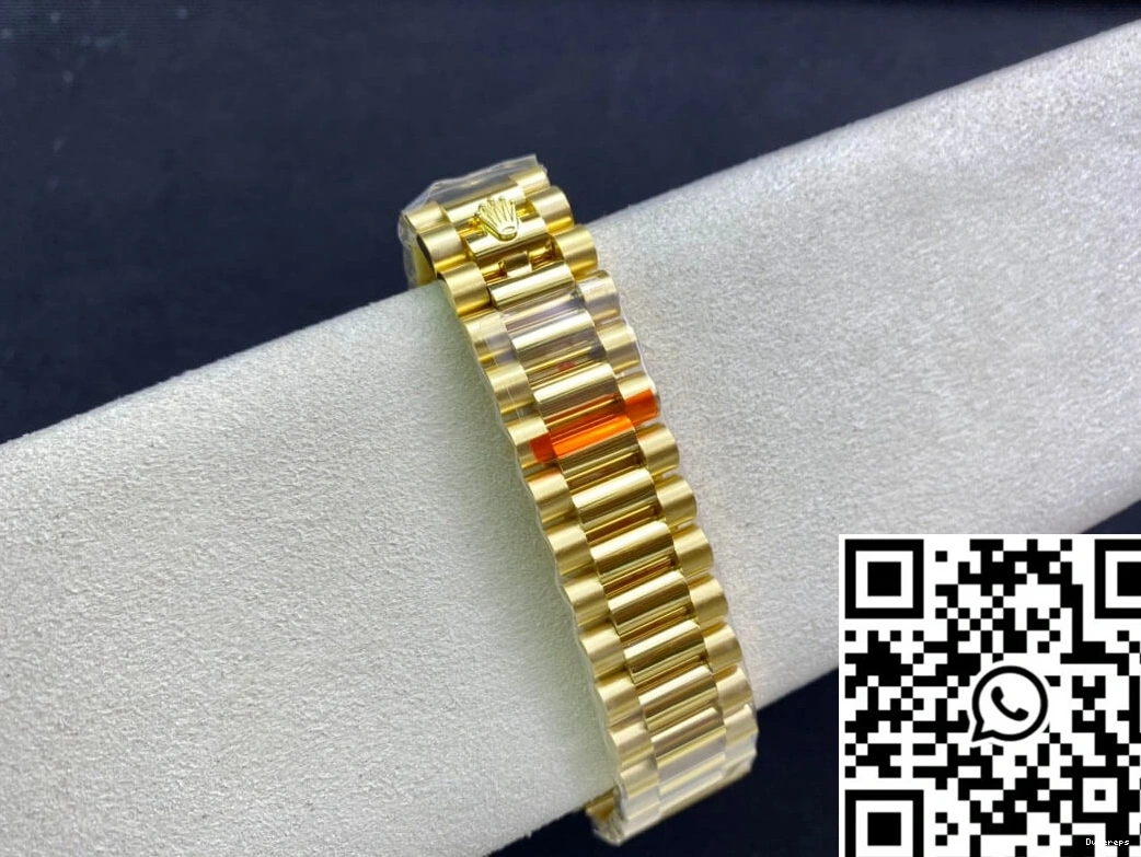 Green Rolex Gradual Gold M128238-0069 Day-Date Factory EW Dial Yellow 0307